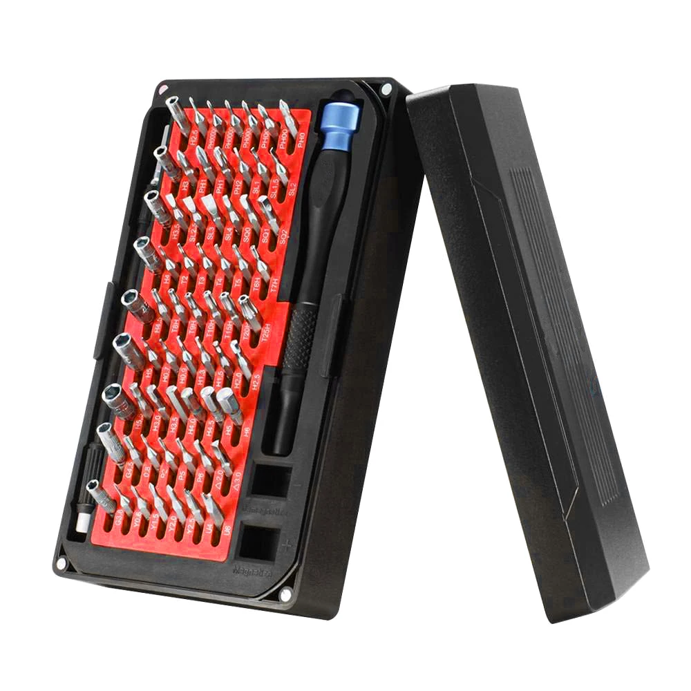 

76PCS Repair Set Mechanic Screwdriver Set Torx Safety Pentalobe JIS Tri-point for Tablet PC Camera