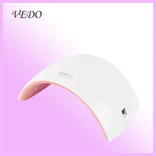 VEDO 24 Вт Светодиодный УФ-лампа для ногтей USB Портативная Сушилка для ногтей для отверждения всех гель-лаков УФ-лампа автоматический датчик таймер 30s 60s маникюрные инструменты