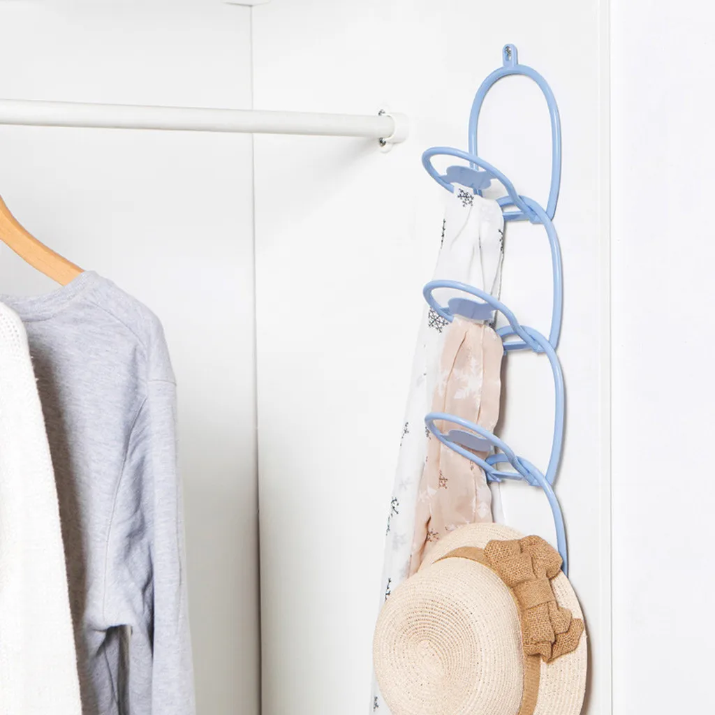Multi function Hat Bag Clothes Hanger Racks Creative Nail free Hanging