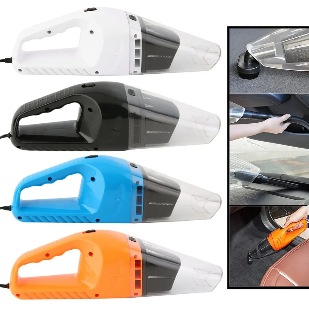 

1pc Car Vacuum Cleaner 120W Handheld Wet and Dry Dual Use Cars Vehicle 12V Portable Mini Super Suction 4.5m Cable Low Noise