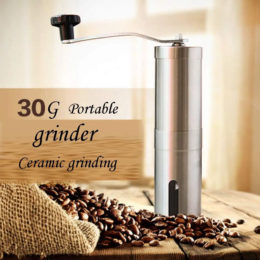 Portable Stainless Steel Coffee Grinder Household Machine Manual Pepper