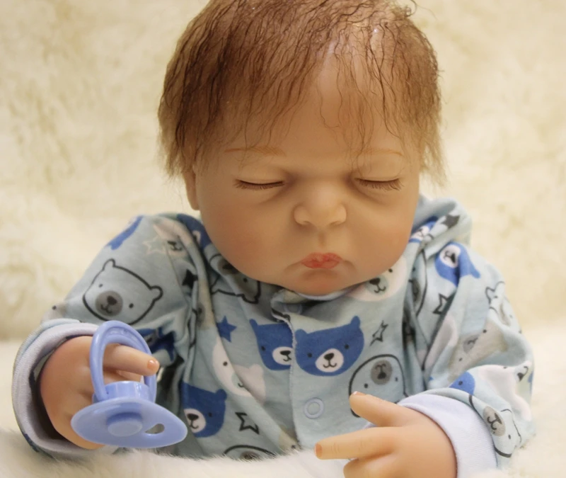 Dollmai 50 см мягкие силиконовые куклы Reborn Baby bebes Кукла Reborn Детская принцесса игрушка для девочек детский подарок на день рождения на год