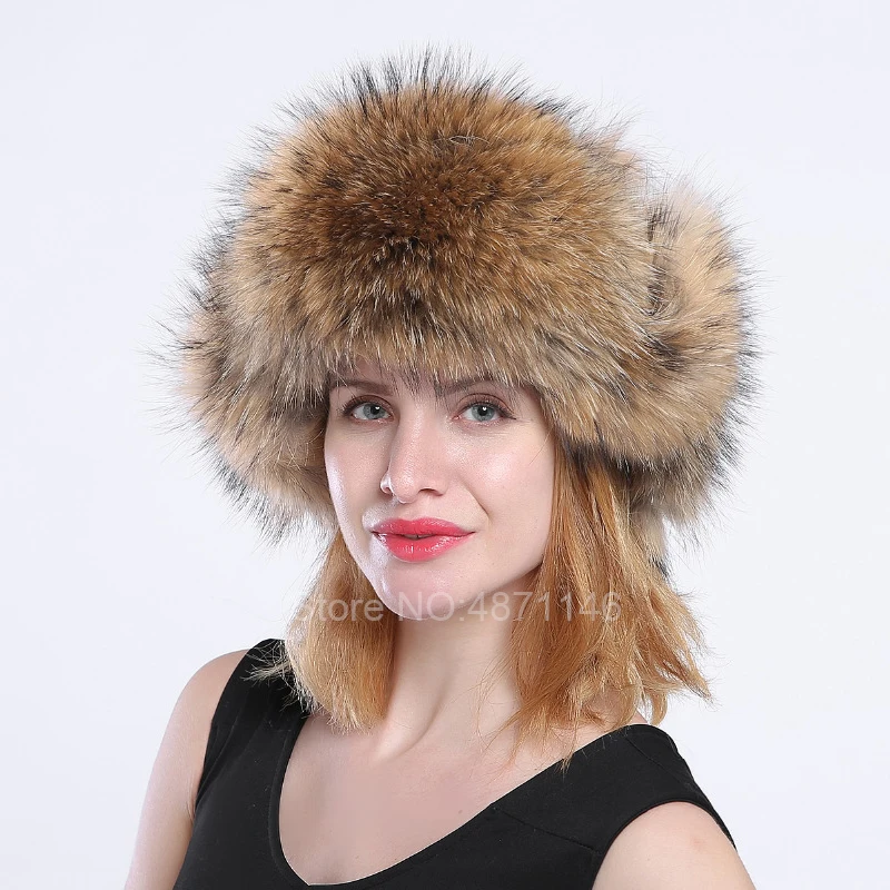 Новые зимние женские и мужские теплые меховые шапки с натуральным лисьим мехом