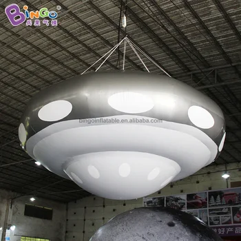 

2019 HOT SALES 2.5M inflatable sealed UFO balloon high quality PVC made suspended alien spaceship customized advert decoration