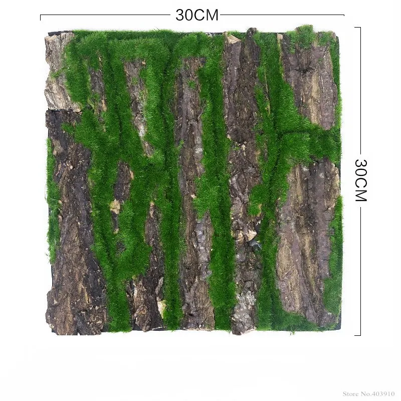1 шт. натуральные высушенные сосны Кора С Искусственный мох для Водопровод столб обёрточная бумага дерево кожи поддельные Растения Цветы DIY украшения - Цвет: 30x30cm