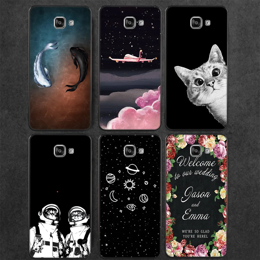 

EKDME Soft TPU Silicone Phone Case For Samsung Galaxy A8 Plus 2018 A3 A5 A7 2017 2016 S9 S8 Plus S7 S6 Edge Case Back Cover Capa