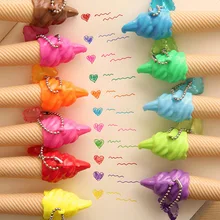 12 цветов, гелевые ручки для мороженого, белые, желтые, зеленые, коричневые, фиолетовые, розовые, креативные, для студентов, подарок, офисные канцелярские принадлежности Z8009