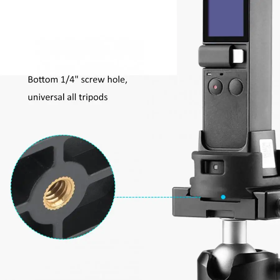 Новый адаптер для штатива с резьбой 1/4 ''для DJI Osmo Карманный зарядный базовый
