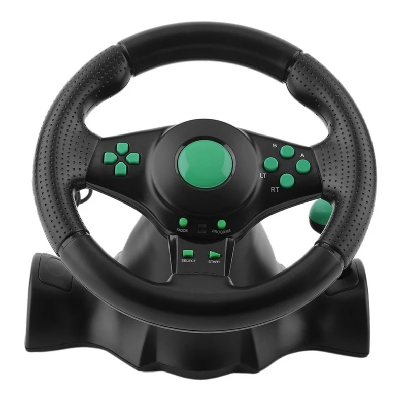 Гоночная Игра Рулевое колесо для Xbox 360 Ps2 для Ps3 компьютера Usb Автомобильное рулевое колесо, 180 градусов вращение вибрации с педалями