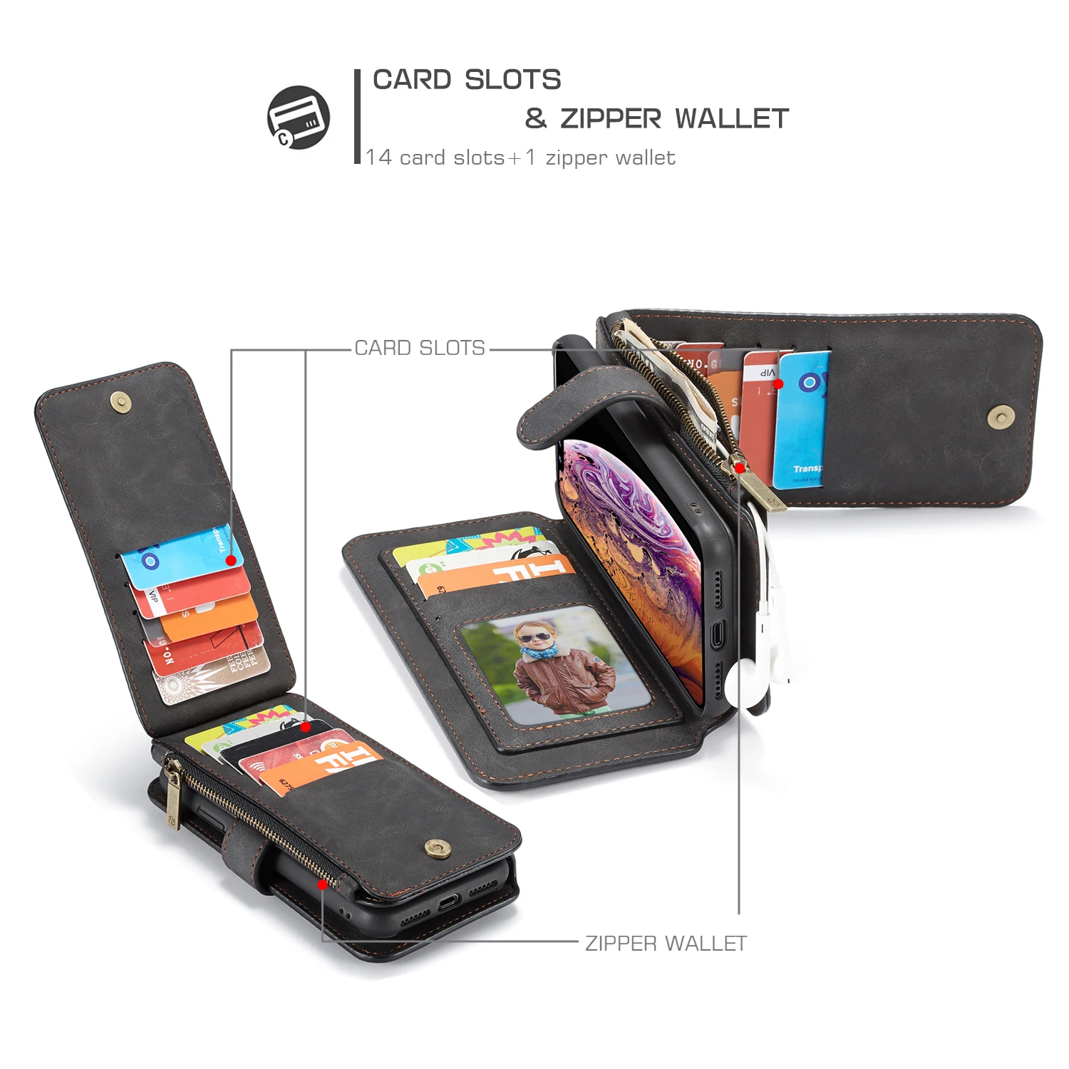 Ретро кошелек Магнитный чехол для iPhone 8 7/Plus Многофункциональный кожаный флип-чехол для iPhone 6 S 6 5 5S SE/Plus чехол для телефона