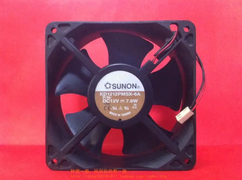 

Free Shipping DC12V 7.6W Server Cooling Fan For SUNON KD1212PMSX-6A Server Square Fan 2-wire