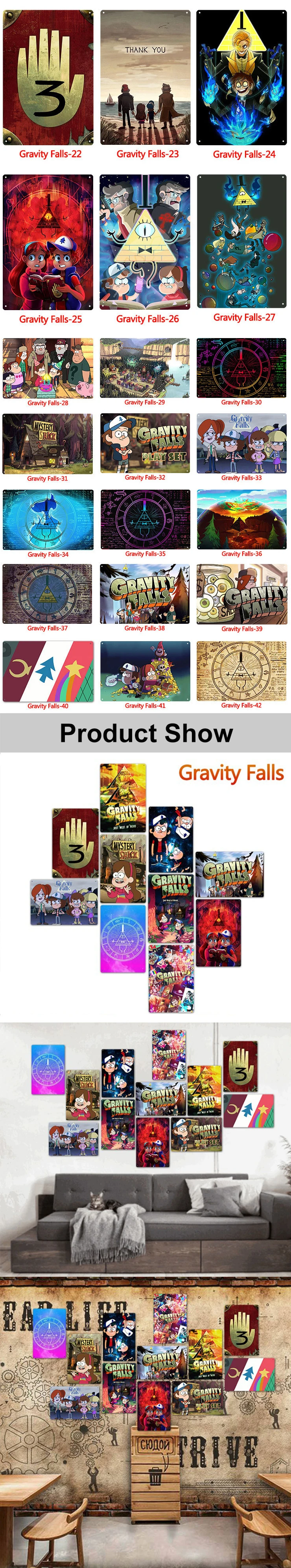 Gravity Falls Metal Tin Signs 2