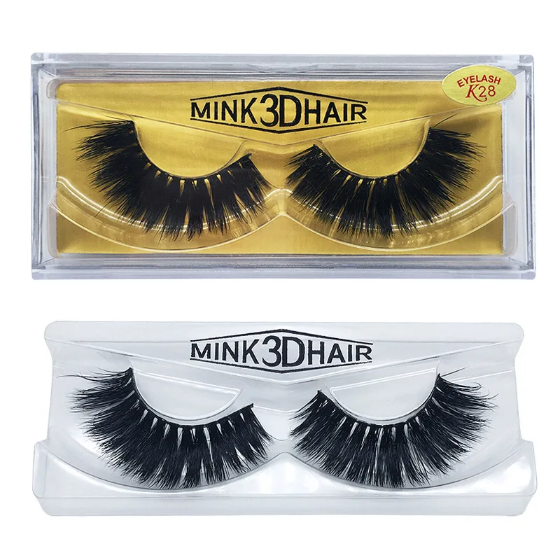 

Full Strip Lashes Long Mink Lashes 3D Real Mink Eyelashes Natural Handmade False Eyelashes 1 pair Fake Eye Lash Extension-K28