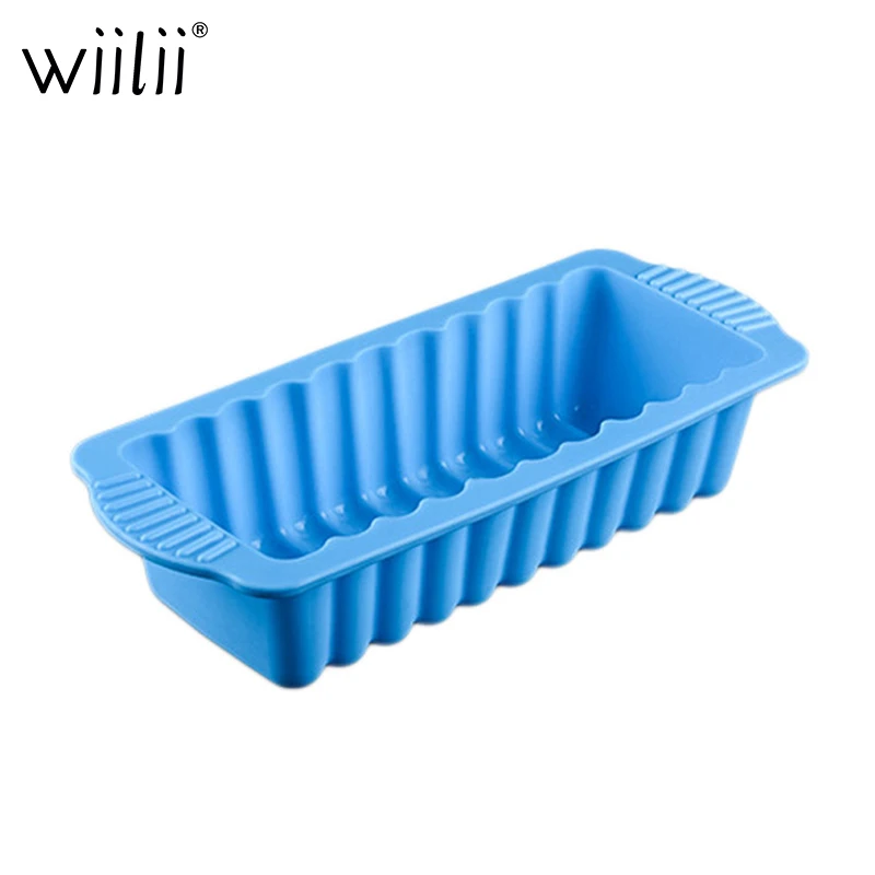 3D Silicone Toast Bread Mold For Chiffon Sponge Cake Mould Bakery Brownie Cake Pan Rectangular Shape Bakeware Baking Tools