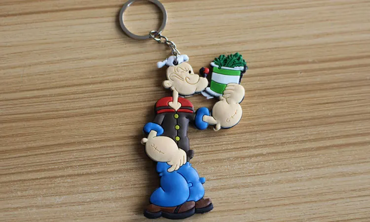 Popeye моряк ПВХ брелок оливковый Oyl Bobbi cos Модный классический аниме silicona para llaves сумка подвеска брелок ювелирные изделия