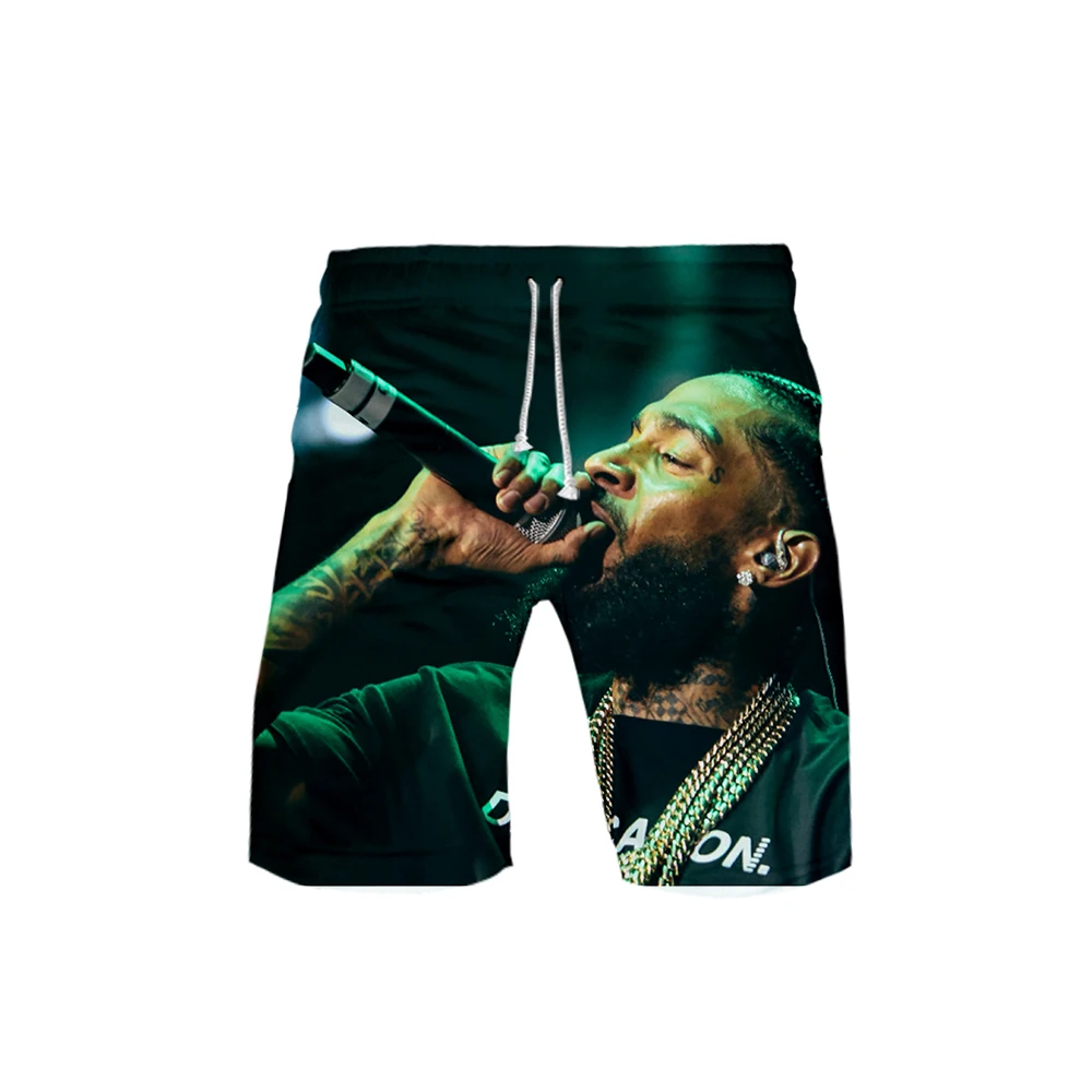 3D Nipsey hussle пляжные шорты Плавки летние новые быстросохнущие пляжные шорты подростковые хип-хоп Короткие штаны пляжная одежда