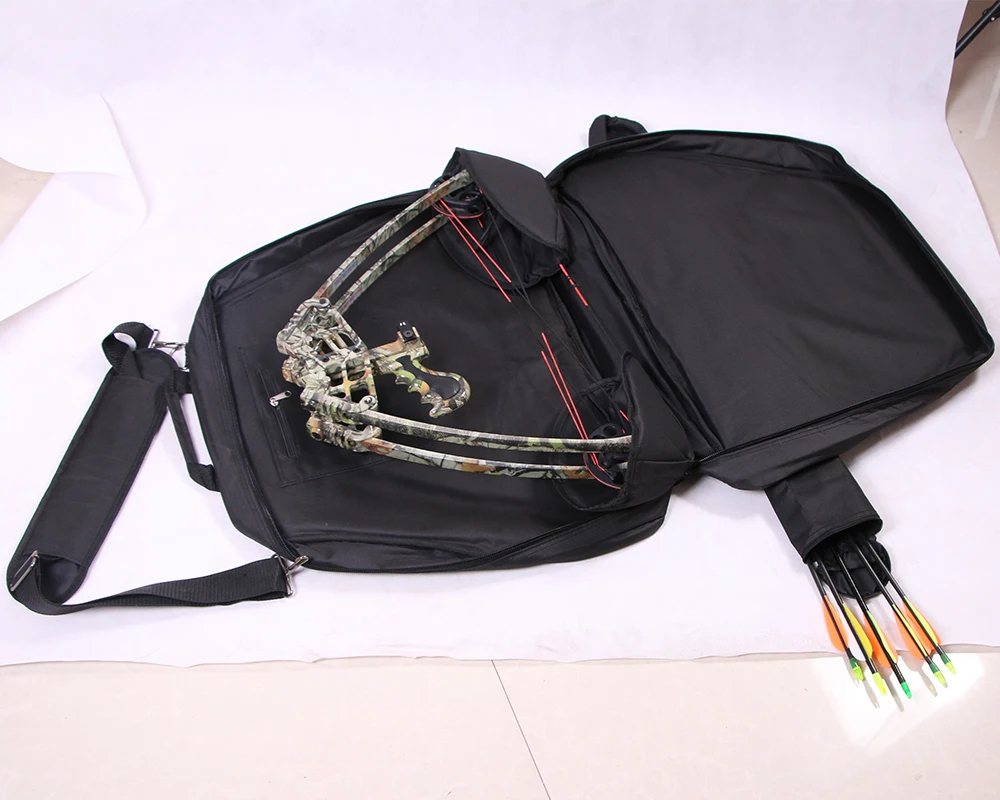 

Archery Bow Bag for Triangle Compound Bow Black 68cm*40cm Oxford Fabric Arrow Quiver Hunting Shooting Outdoor Durable Handle