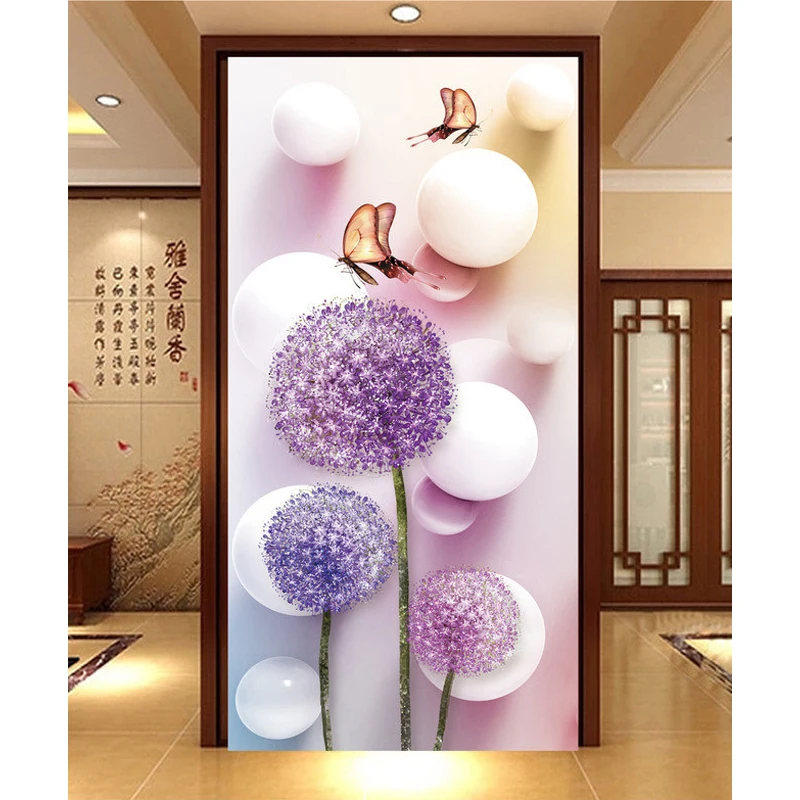 

29*57cm butterfly flower 5d beading pattern rhinestones mosaic kit round crystal embroidery Diamond Painting Cross Stitch hobby