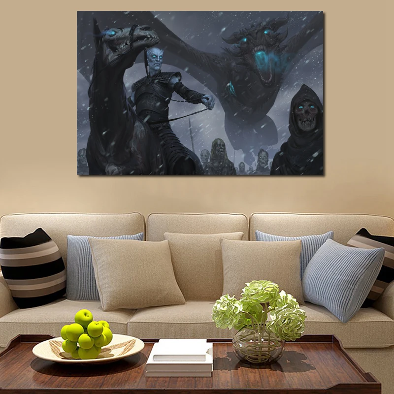 

Game Of Thrones Season 8 Got Fan Art Canvas Painting Print Living Room Home Decor Modern Wall Art Oil Painting Posters Pictures