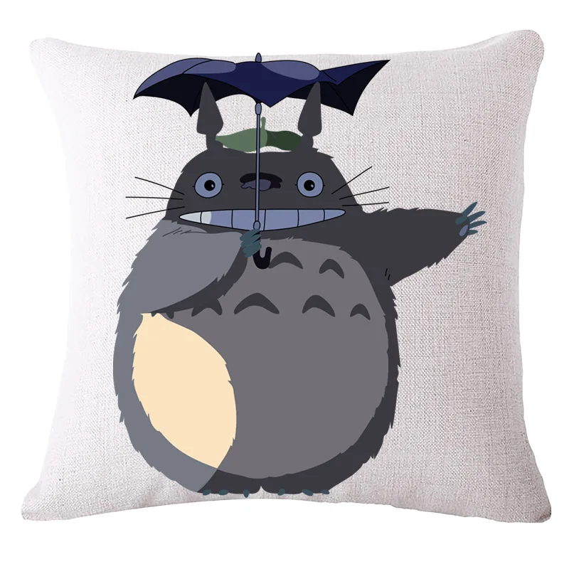 Hayao Miyazaki стиль 45*45 см декоративная подушка для дома с принтом Тоторо Подушка
