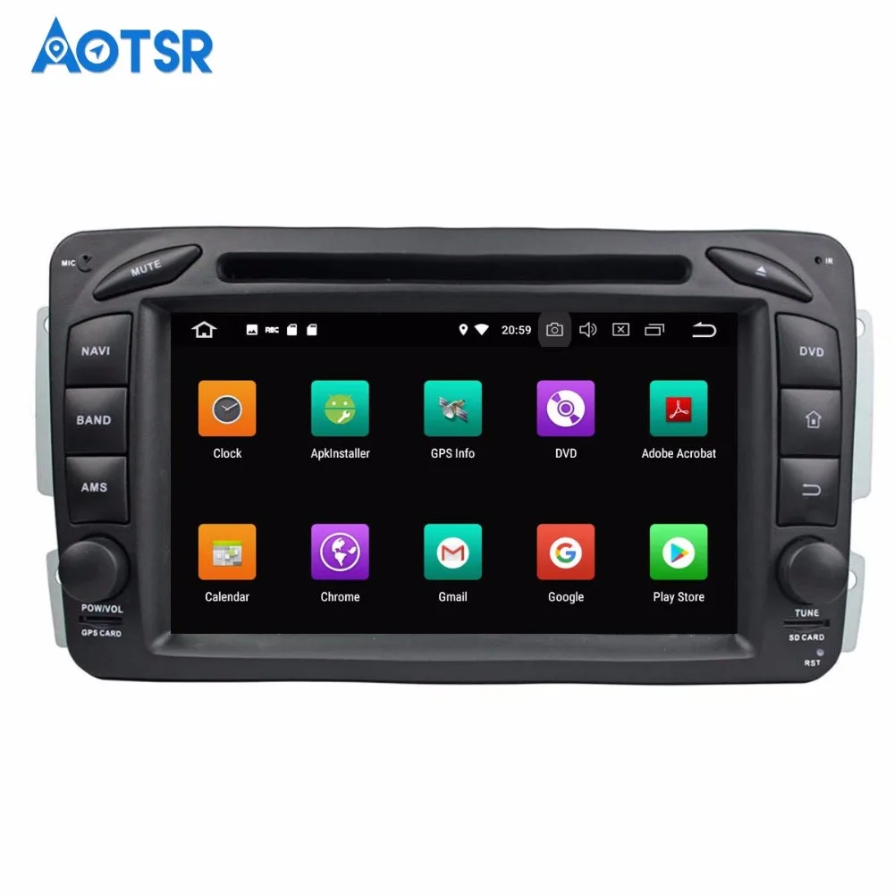 Cheap 7 Inch Android  9.0 Car GPS navi multimedia For Mercedes Benz W203 W208 W209 W210 W463 W163 W168 no DVD player tape video radio 1