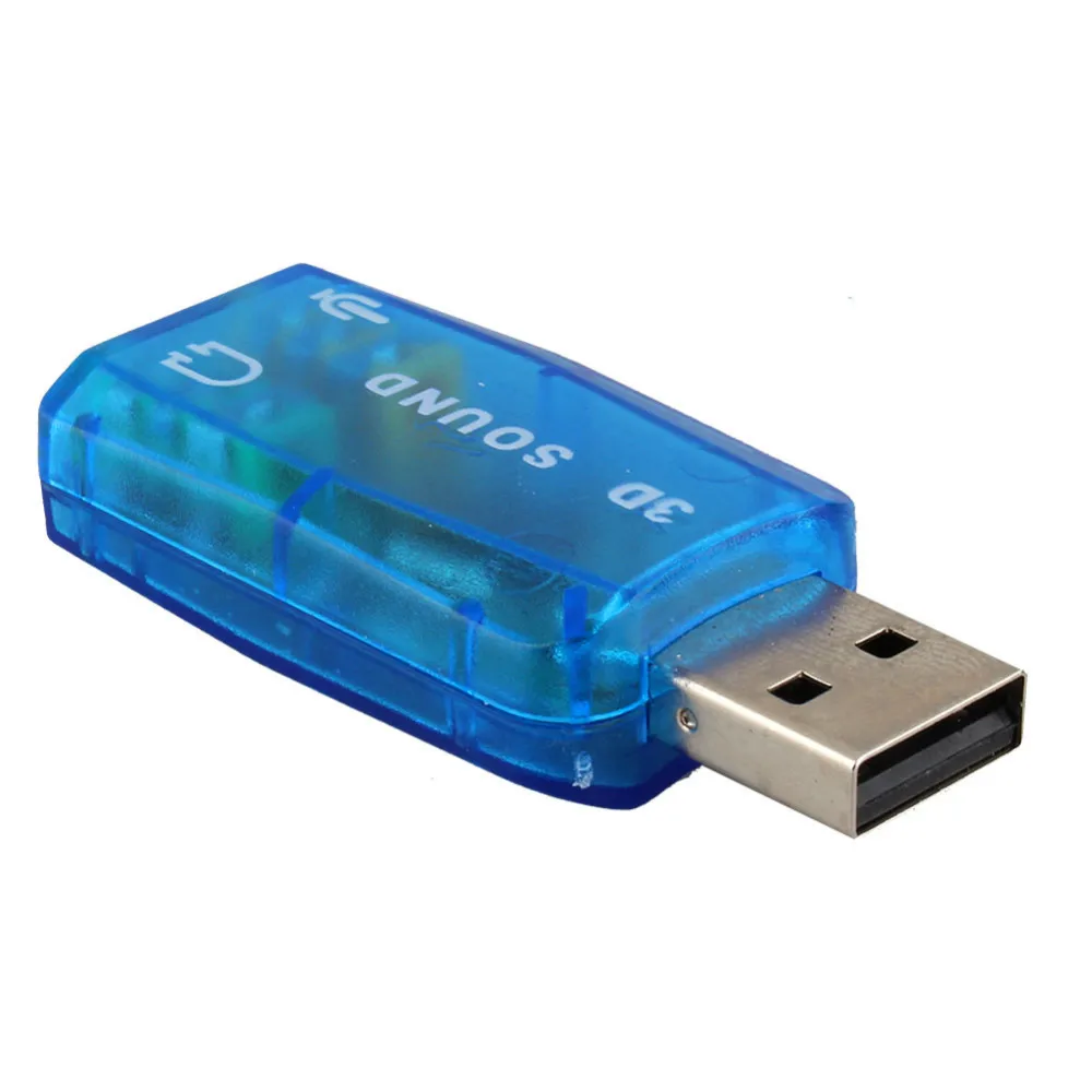 10 шт USB звуковая карта USB аудио 5,1 Внешняя USB звуковая карта аудио адаптер микрофон динамик аудио интерфейс для ПК