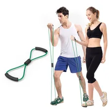 Resistance Training Bands Tube Workout Exercise For Yoga 8 Type Bodybuilding Muscle Expander Developer Fitness Equipment