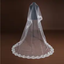 Свадебная фата простой кружевной однослойный Свадебный вуаль сделать роскошный соборный Свадебный ВУАЛЬ белый красный Шампань свадебная вуаль L