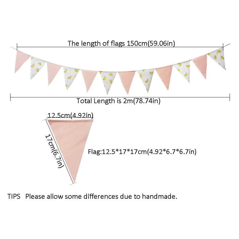 Мягкий розовый и банановый Вымпел вымпел флаг баннер с днем рождения ребенка душ флаг стул Детская гирлянда конфеты украшение для бара и вечеринки