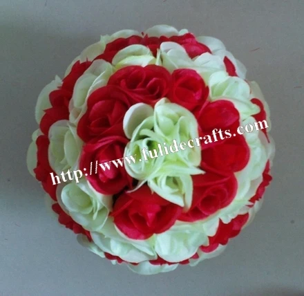 SPR 50 см комбинированный кремовый-белый и красный пластик внутренняя Свадьба целование шар украшение