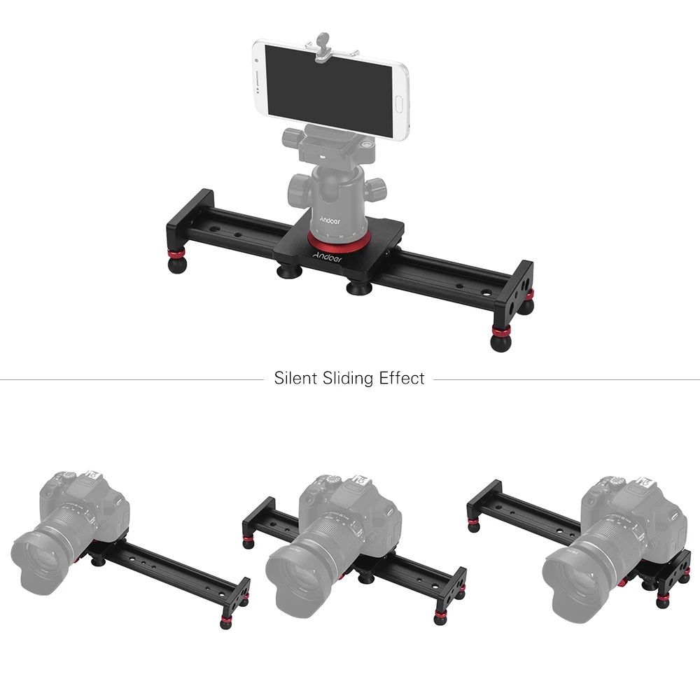 30 см 40 см 50 см камера трек слайдер алюминиевый сплав демпфирования слайдер Трек видео стабилизатор рельс трек слайдер для DSLR видеокамеры