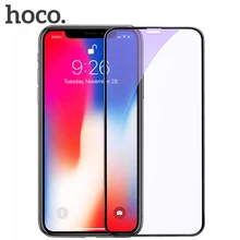 НОСО 5d анти-голубой свет закаленное Стекло для IPhone X HD изогнутый край Экран Full Cover 9 H для IPhone 10 ультра тонкий Плёнки