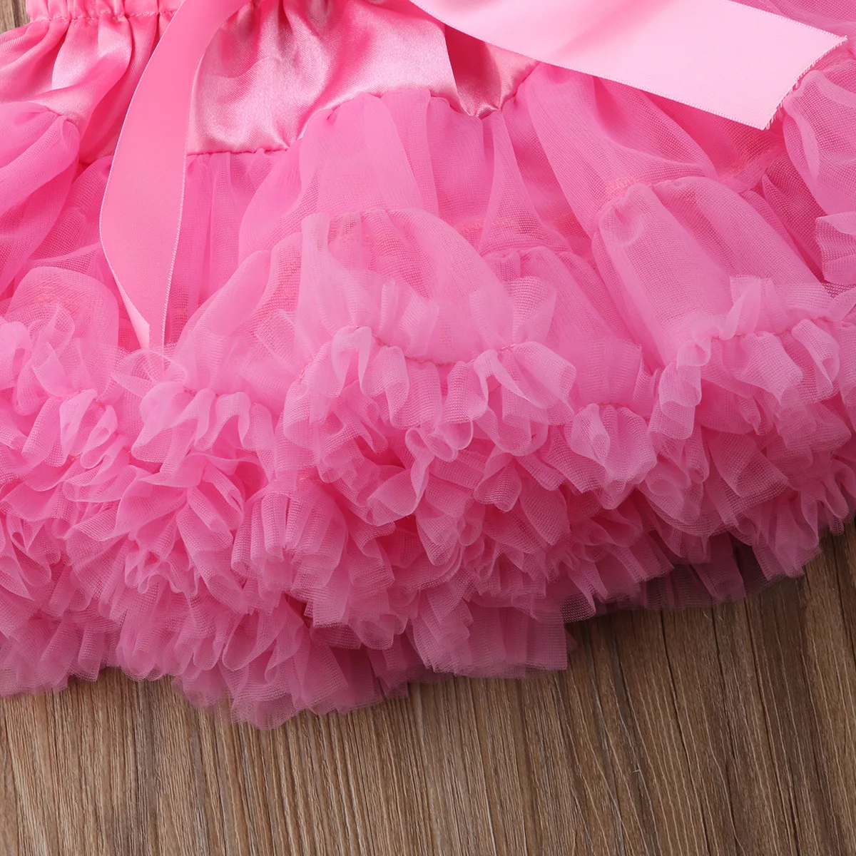 Однотонная Пышная юбка-пачка принцессы с бантом для маленьких девочек танцевальная одежда для вечеринки Юбка До Колена