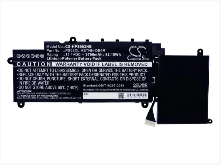 Аккумулятор Cameron Sino 3700mAh для HP Stream 11 11-D010NR 11-D023TU 11-R000NG 11-R008TU 11-R010NR 11-R050SA 787520-005 |