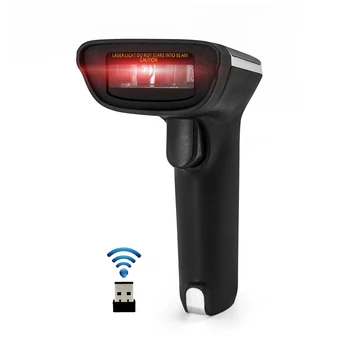 

Aibecy 2.4G Wireless Barcode Scanner Bar Code Scanner Barcode Reader Handheld USB Wired 1D Bar Code Reader 3mil High Accuracy