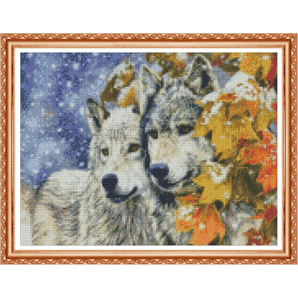 Алмазная вышивка животные волк 5d diy алмазная живопись полная квадратная-фотографии Стразы 485DD Алмазная мозаика