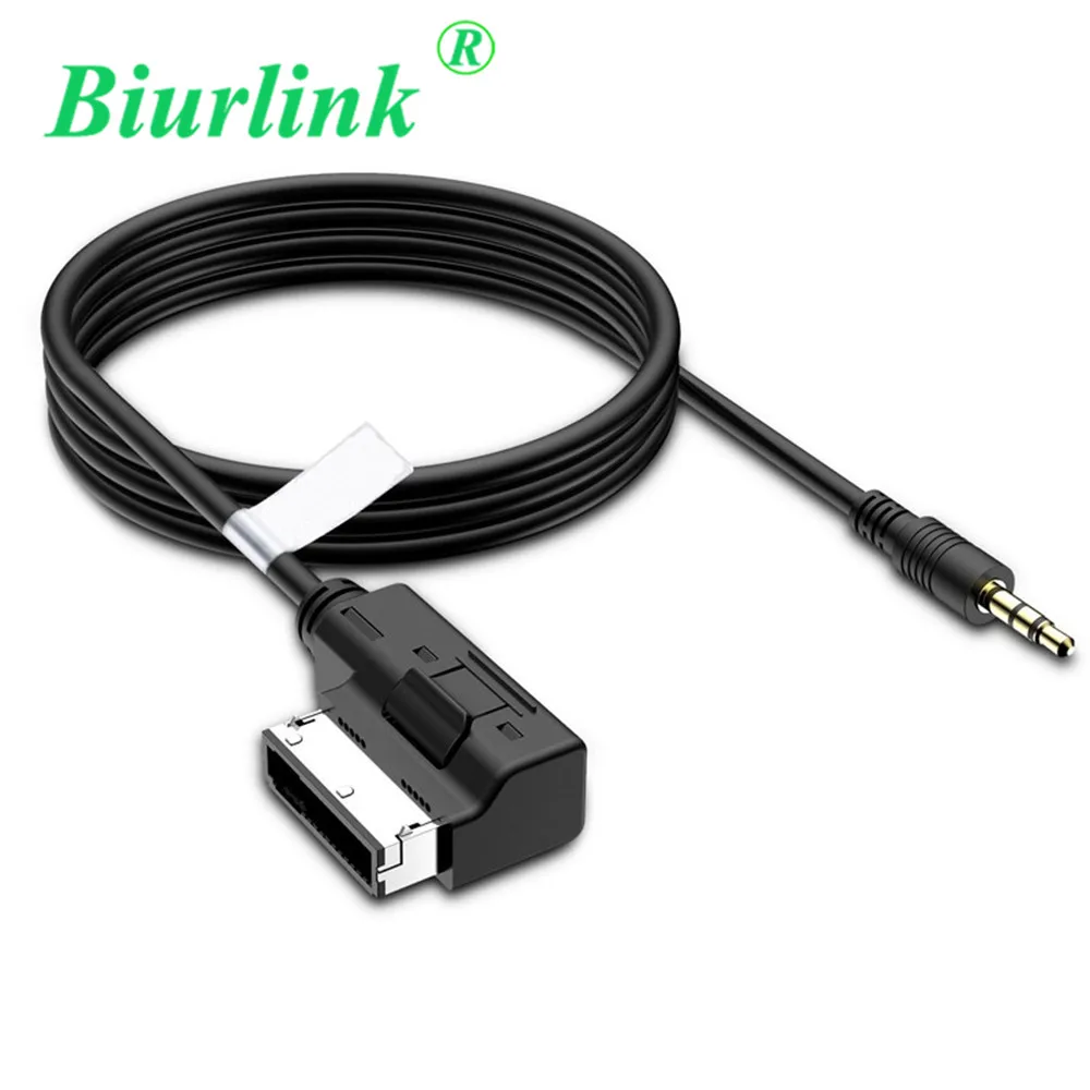 Biurlink AMI MMI MDI медиа IN 3 5 мм провод AUX кабель адаптер для VW Audi интерфейс|aux cable adapter|ami