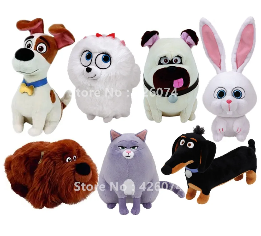 

New Beanie Pets Max Snowball Gidget Duke Mel Chloe Buddy Plush 15CM Kids Stuffed Animals Toys Children Gifts