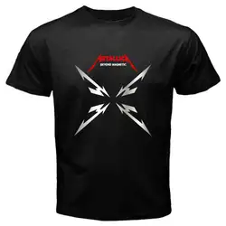 Новый METALLICA за Магнитная металл рок-группа Одежда высшего качества футболки Для мужчин с круглым вырезом топы, футболки