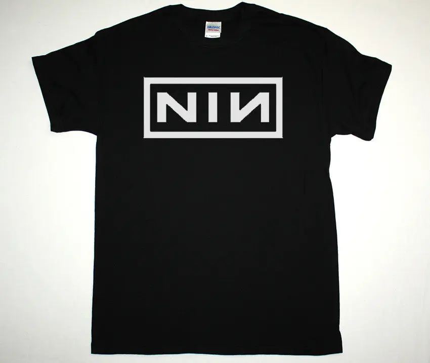 

NIN Retro Graphic T-Shirt Trent Reznor NINE INCH NAILS Industrial Rock Band Sz S Hot New 2018 Summer Fashion T Shirts