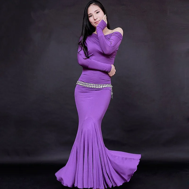 

Belly Indian eastern hair swinging baladi dance costumes Bellydance oriental dancing costume clothes bra belt skirt dress 3086