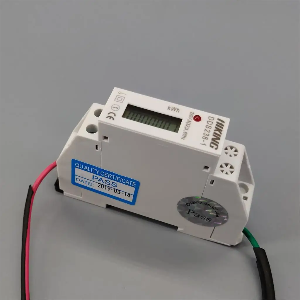 Однофазный счетчик энергии на din рейке 220 В 60 Гц 5 (32)|lcd mp3|lcdmeter earth |