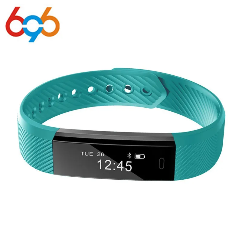 Smart Band ID115 HR Bluetooth Wristband Heart Rate Monitor Fitness Tracker Pedometer Bracelet For Phone pk FitBits mi 2 Fit | Электроника