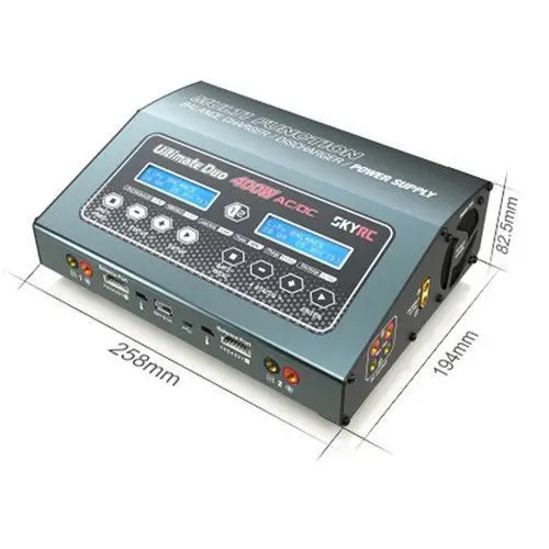 SKYRC D400 Ultimate Duo 400 Вт AC/DC зарядное устройство для зарядки F22175 | Игрушки и хобби