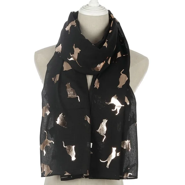 FOXMOTHER-New-Design-Fashion-Shiny-Pink-Grey-Navy-Color-Foil-Gold-Metallic-Cat-Scarf-Wrap-Shawl.jpg_640x640 (1)