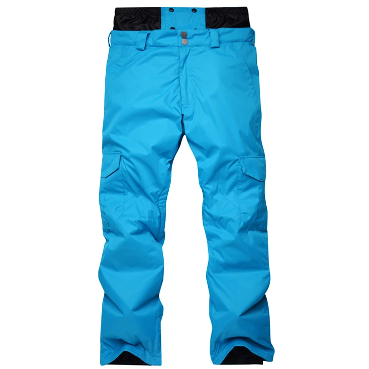 Мужские штаны для сноубординга, зимние уличные ветрозащитные водонепроницаемые утепленные плотные камуфляжные лыжные штаны с высокой талией - Цвет: a6