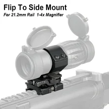 PPT Flip To Side Mount for 3x/4x Magnifier Quick Flip Scope Fit For 21.2mm picatinny weaver mount PP24-0003