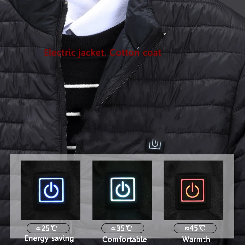Для мужчин и женщин Открытый USB инфракрасный тепловой жилет куртка зимняя гибкая электрическая Термоодежда жилет для спорта Пешие прогулки куртка