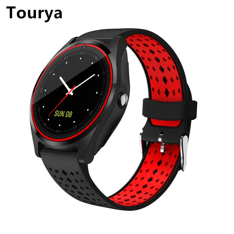 Смарт часы Tourya V9 с камерой Bluetooth для телефона Android поддержка SIM карты наручные