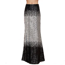 Весной и летом высокой талией тощий блесток вышивка был тонкий сексуальный пакет бедра юбка бюст